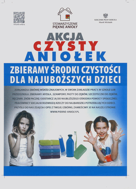 plakat akcja czysty aniolek